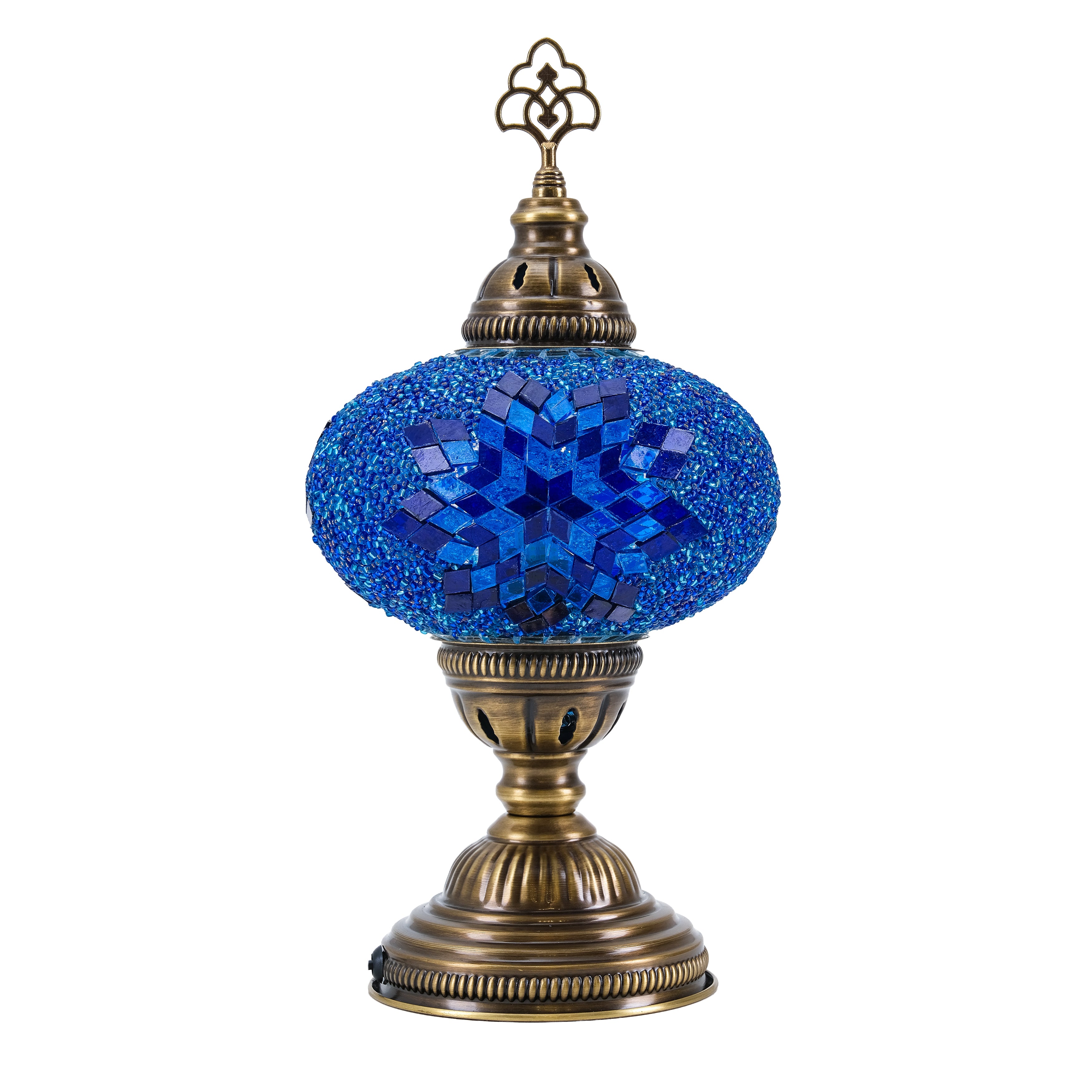 Mozaist Turkish Mosaic Table Lamp Blue Star