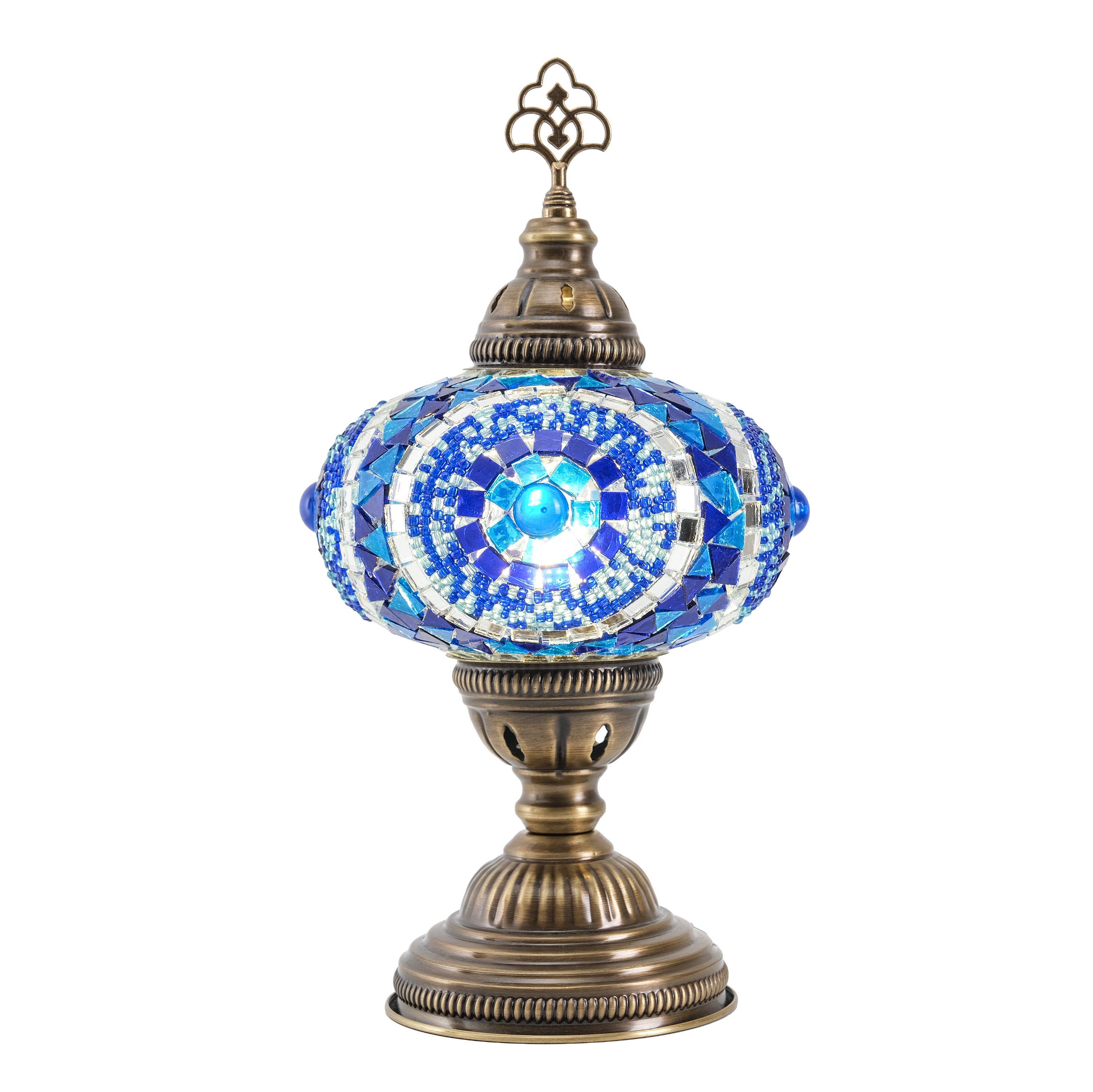 Mozaist Turkish Mosaic Table Lamp Blue