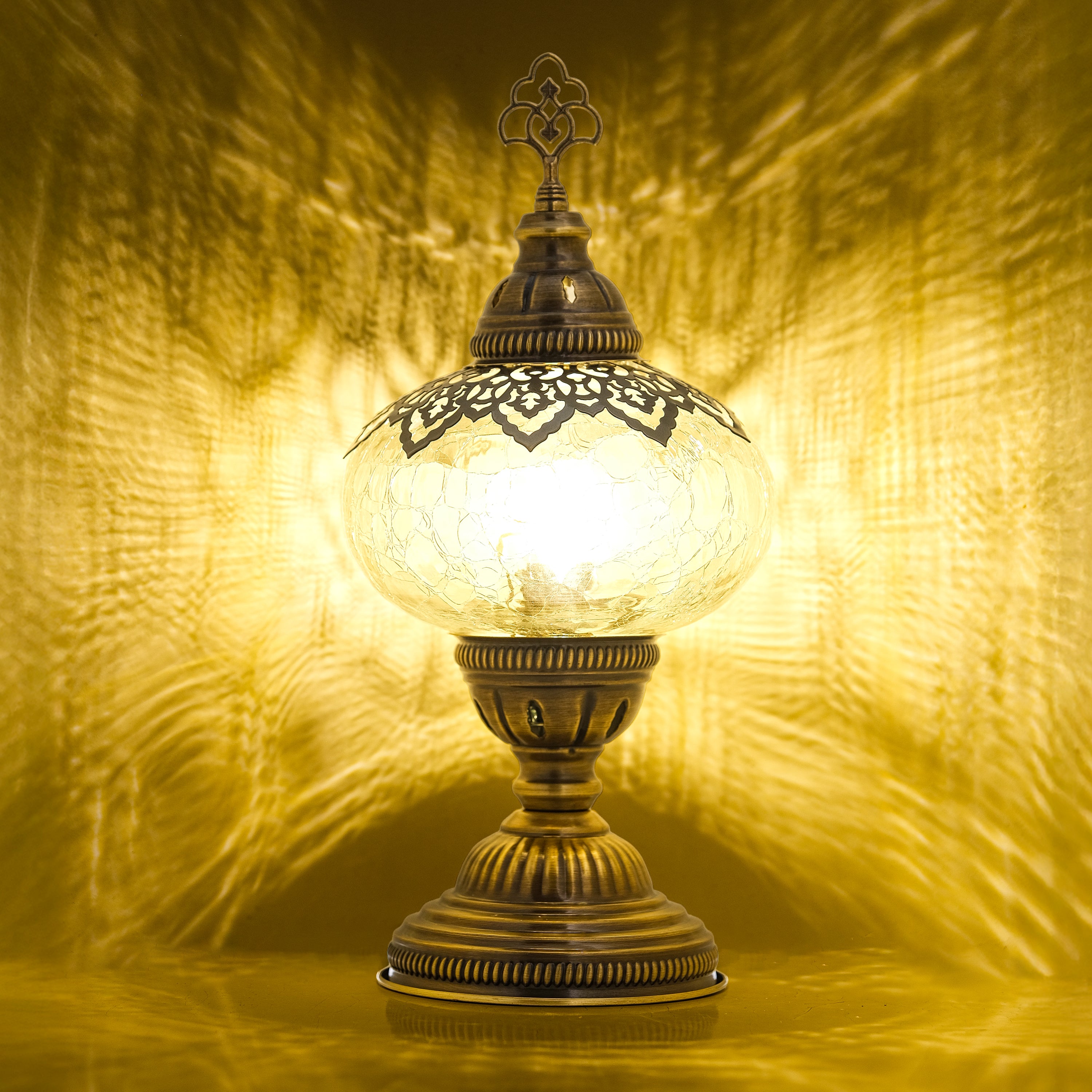 Mozaist Turkish Cracked Table Lamp