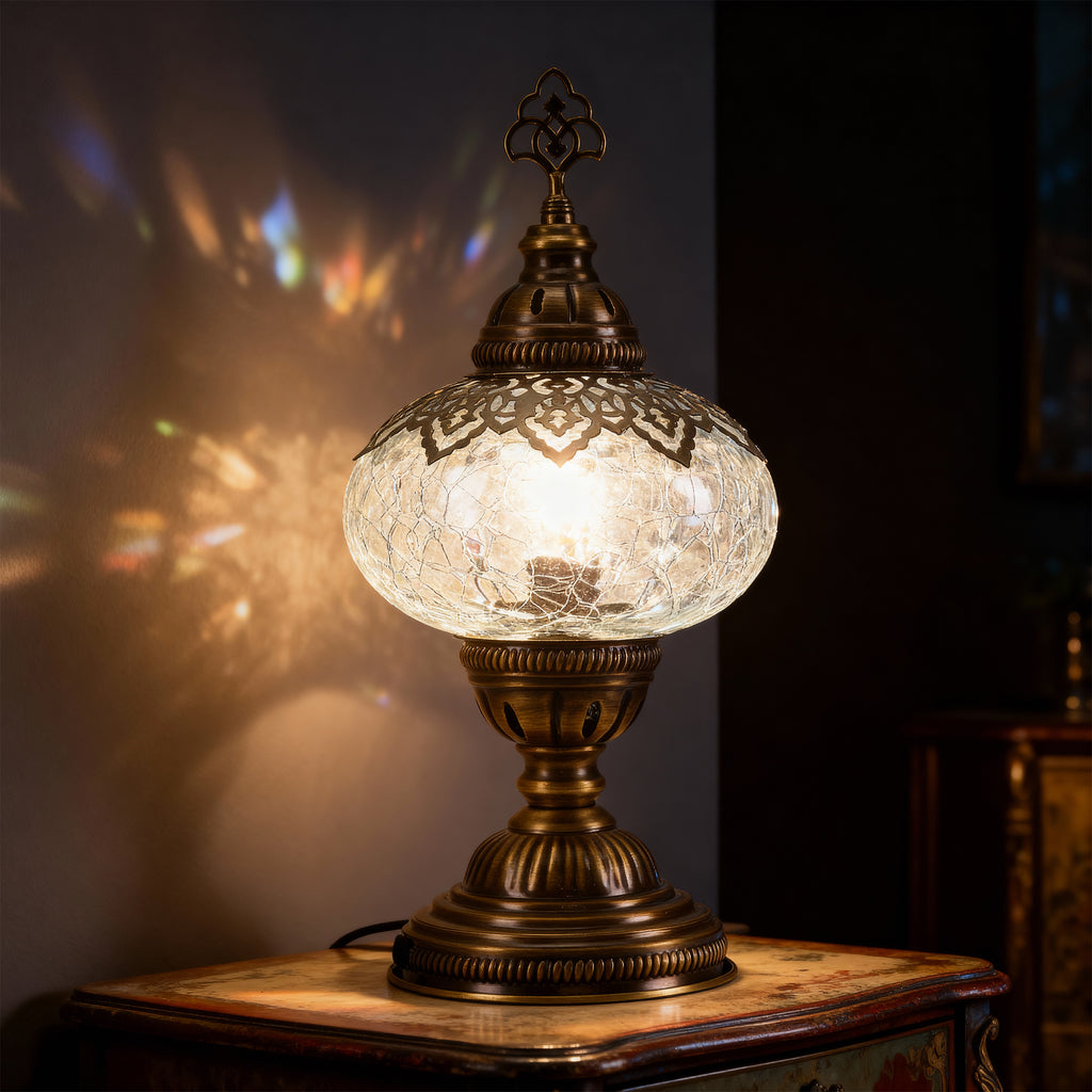 Mozaist Turkish Cracked Table Lamp
