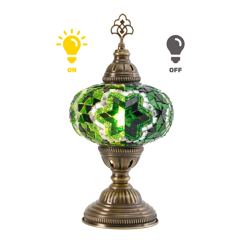 Mozaist Turkish Mosaic Table Lamp Green
