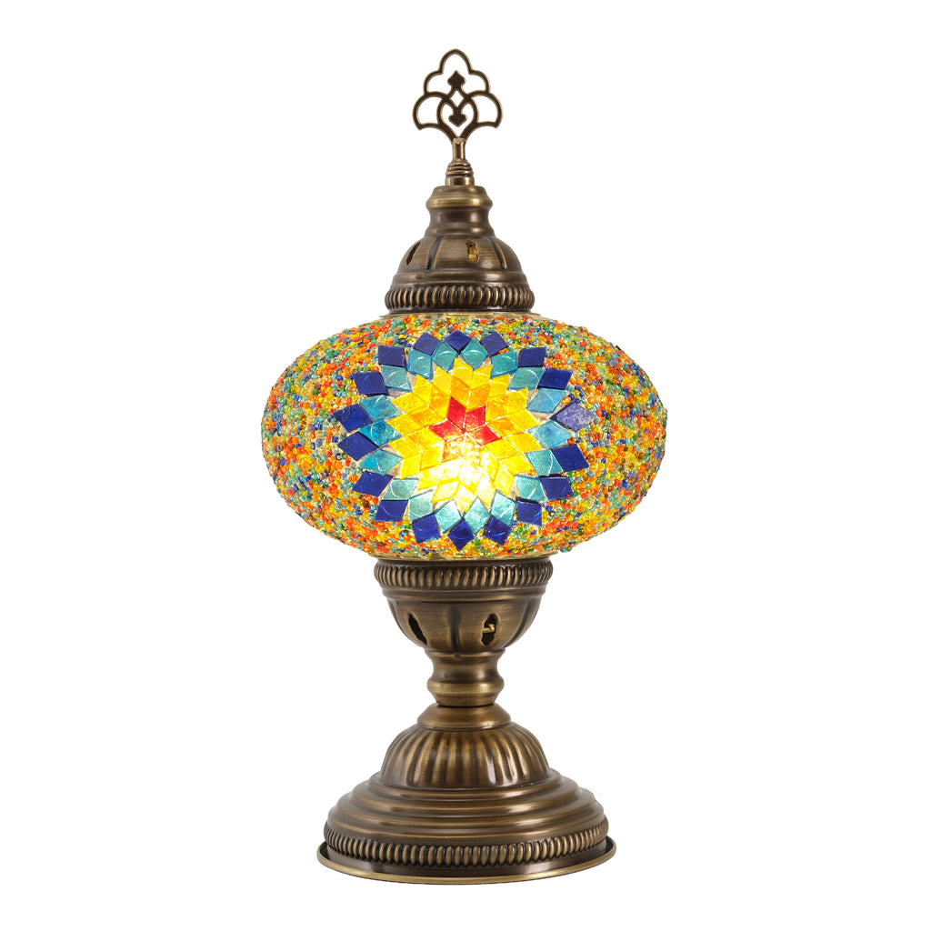Mozaist Turkish Mosaic Table Lamp Multicolor Star