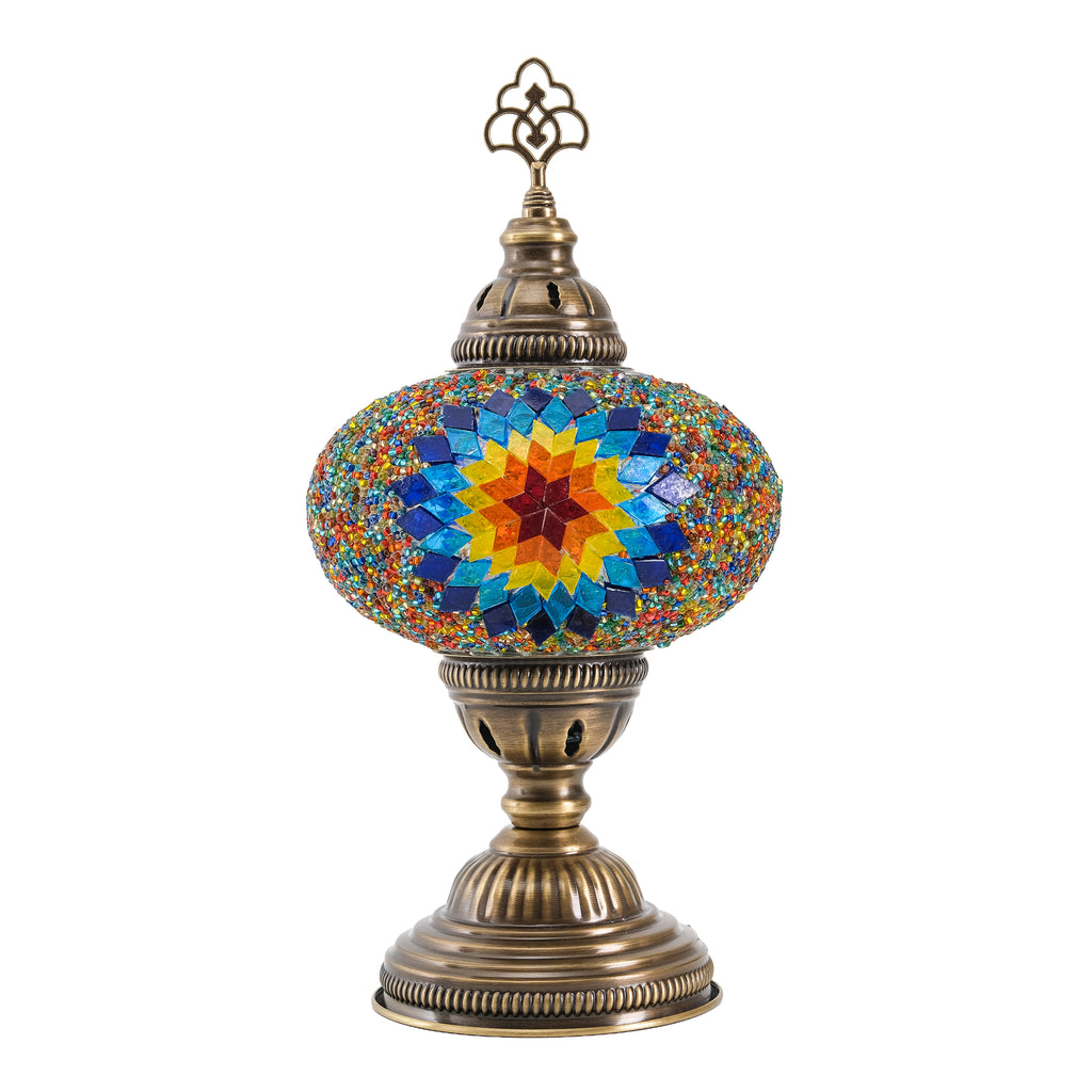 Mozaist Turkish Mosaic Table Lamp Multicolor Star