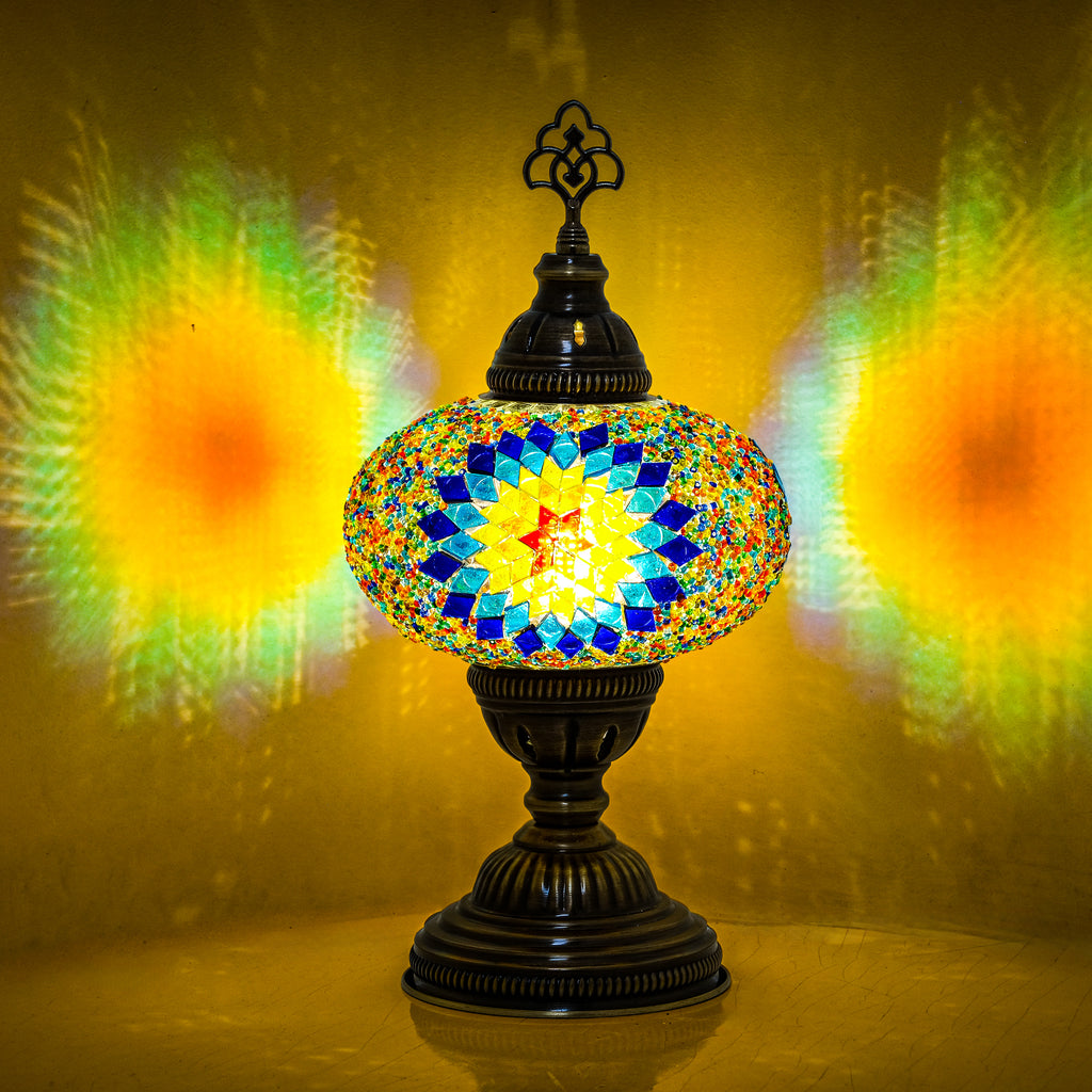 Mozaist Turkish Mosaic Table Lamp Multicolor Star
