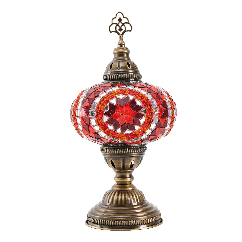 Mozaist Turkish Mosaic Table Lamp Orange