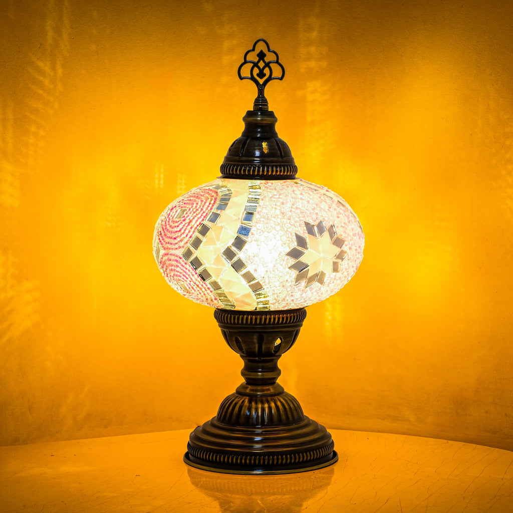 Mozaist Turkish Mosaic Table Lamp Pink