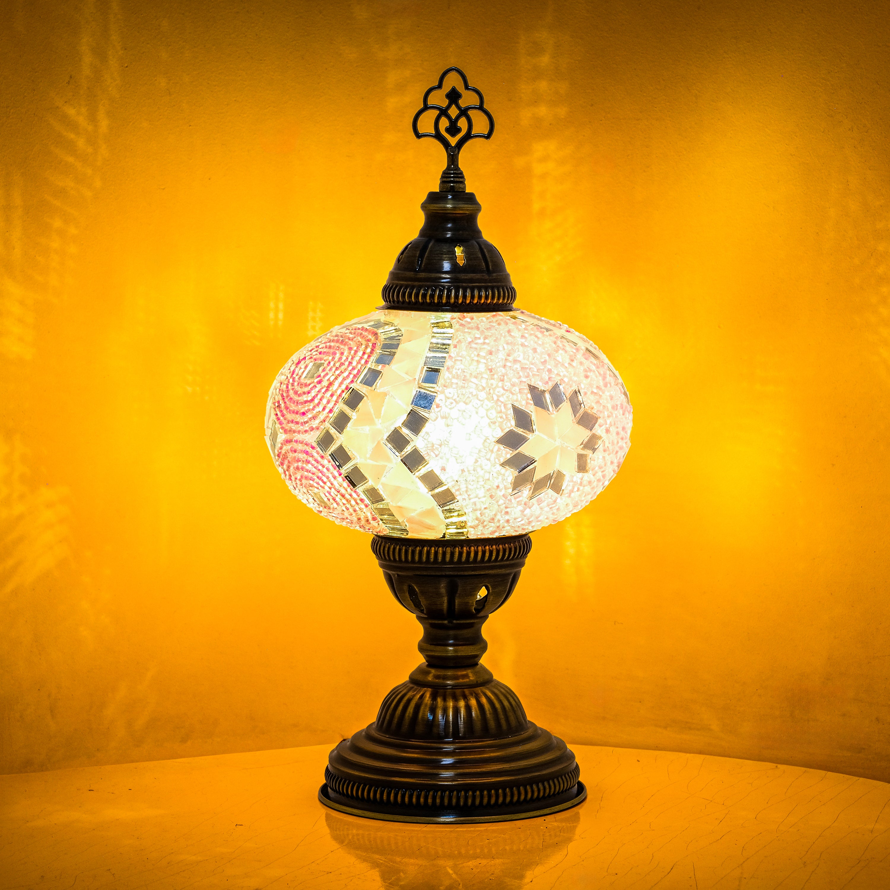 Mozaist Turkish Mosaic Table Lamp Pink
