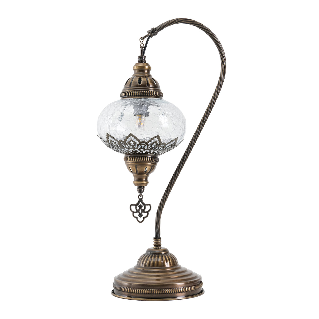 Mozaist Handmade Turkish Swan Table Lamp