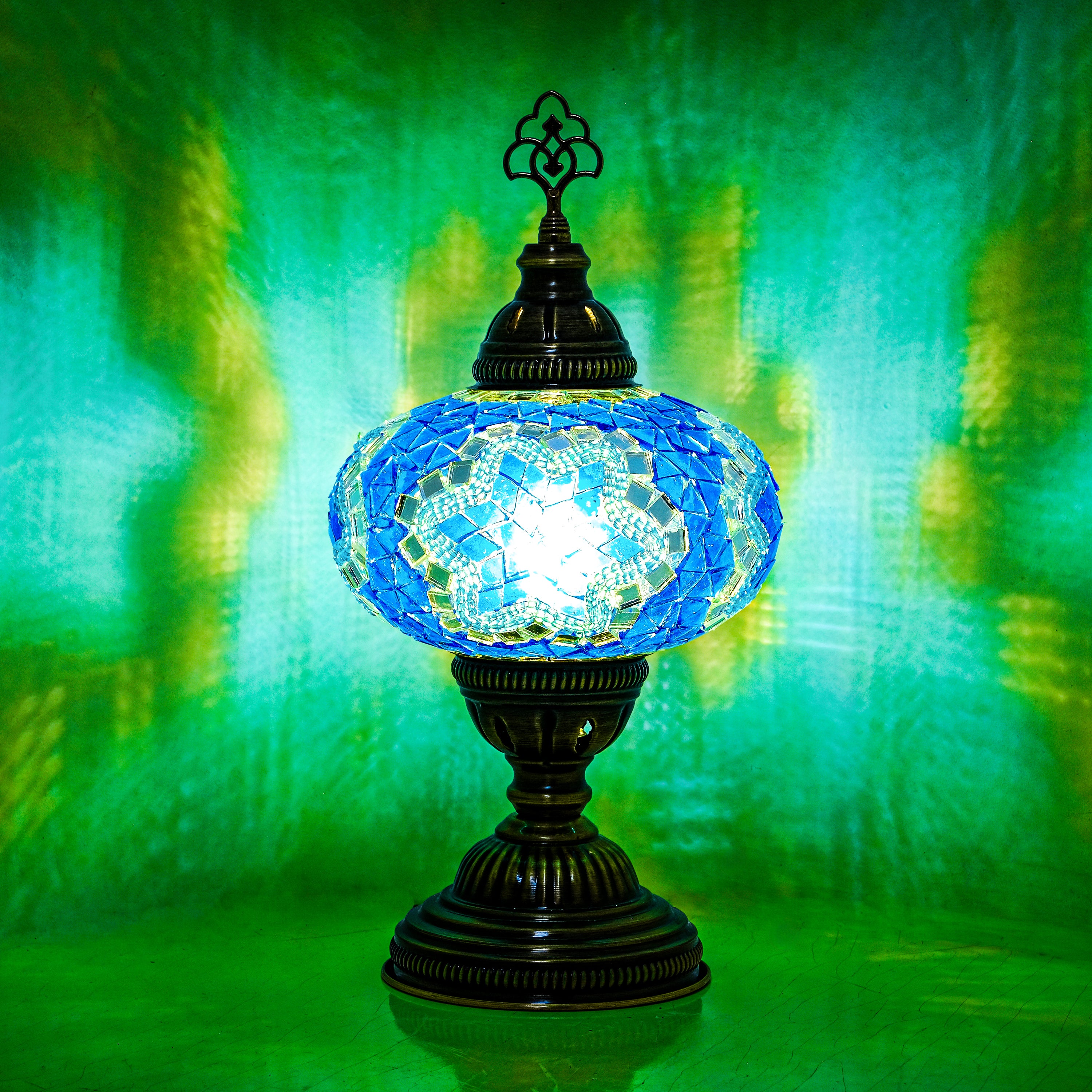 Mozaist Turkish Mosaic Table Lamp Blue